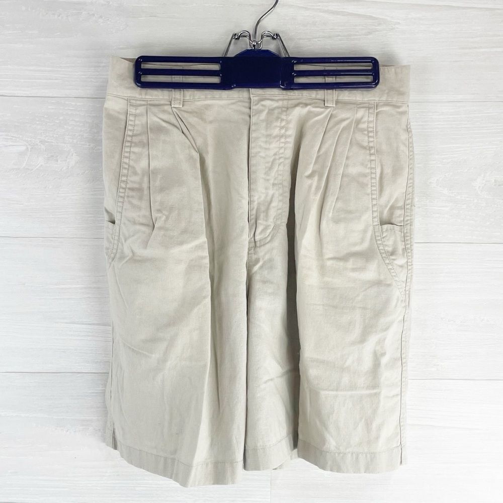 Patagonia 8” Inseam High Rise Waist Linen Blend Khaki Shorts